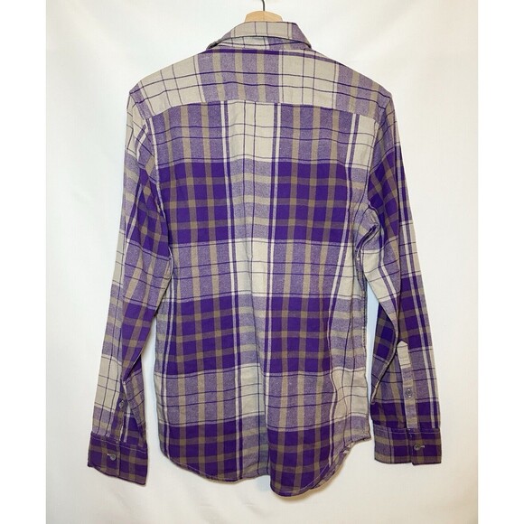 Abound Men's Purple‎ Plaid Long Sleeve Button Up Shirt SIZE SMALL NWT - Picture 2 of 8